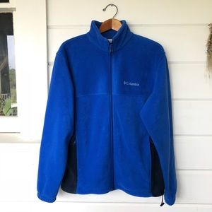 Columbia Plush Blue Full Zip Fleece